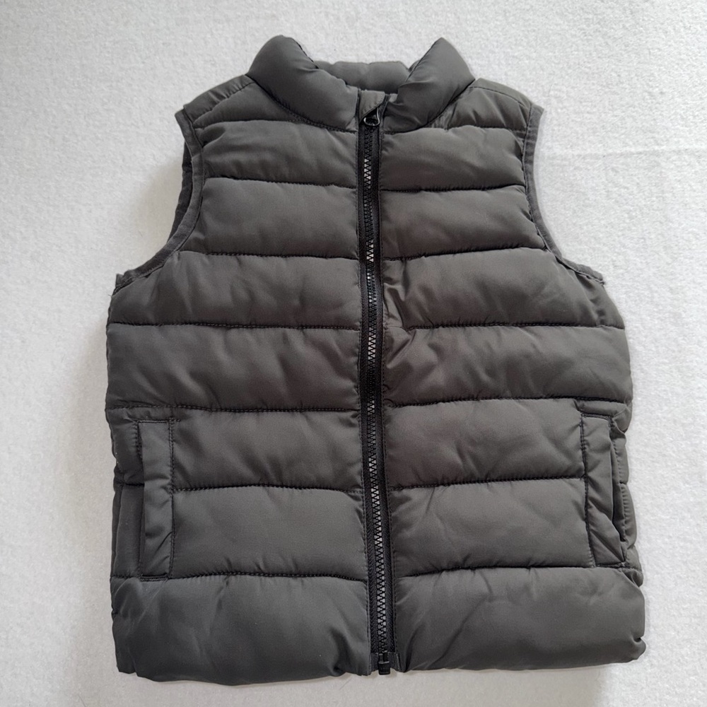Childs / Toddler Gymboree Gray Zipper Puffer Vest